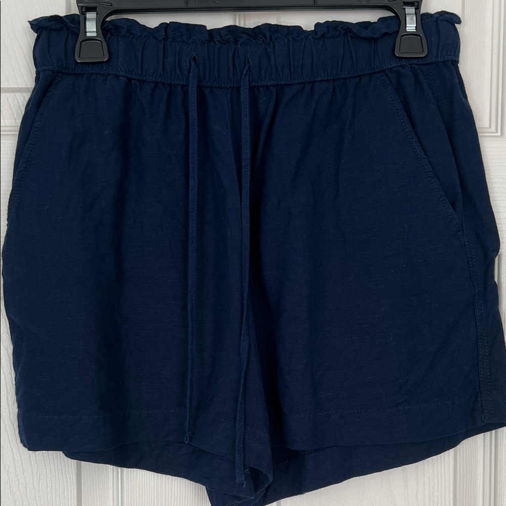 LOFT Linen Dark Blue Women's Shorts
